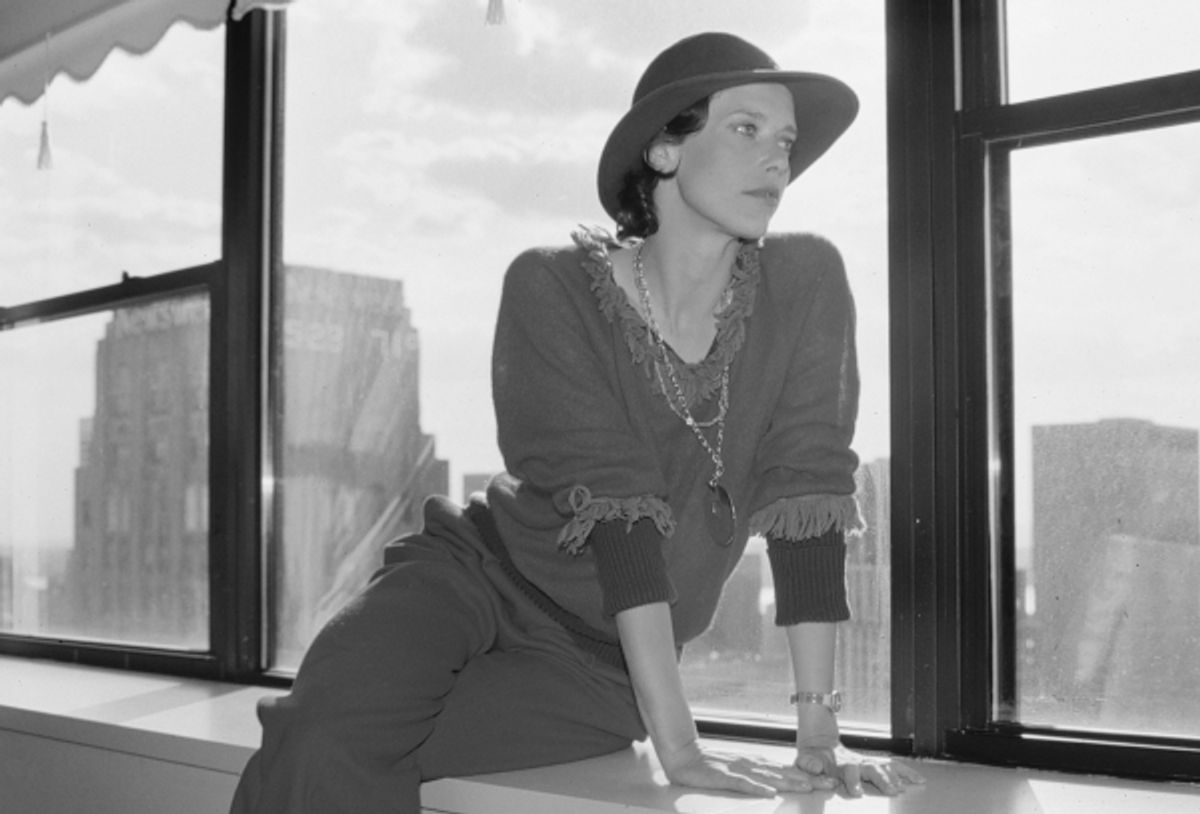 Sylvia Kristel at her New York City Hotel on May 5, 1982 at 