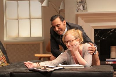 Aasif Mandvi and Heidi Armbruster Photo