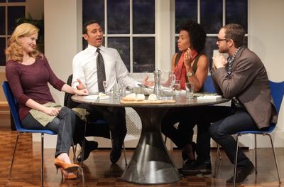 Heidi Armbruster, Aasif Mandvi, Karen Pittman, Erik Jensen Photo