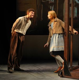 Rudy (Clancy McCartney) pays a visit to Liesel (Rae Gray) @ BroadwayWorld Rudy (Clancy McCartney) pays a visit to Liesel (Rae Gray) Photo