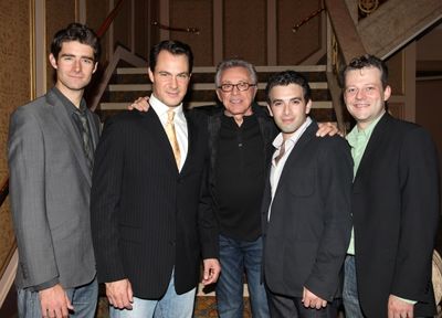 Frankie Valli with 'Jersey Boys' cast: Matt Bogart, Drew Gehling, Jarrod Spector and  Photo