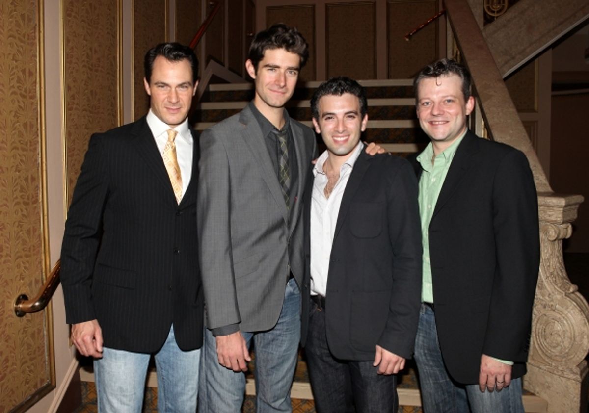 'Jersey Boys' cast: Matt Bogart, Drew Gehling, Jarrod Spector and Jeremy Kushnier at 