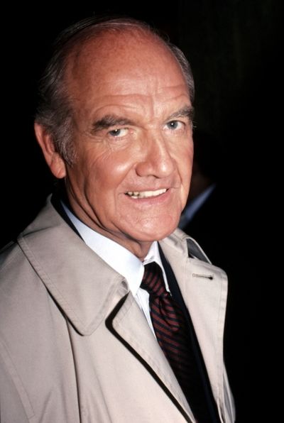 George McGovern leaving 30 Rock Plaza in New York City. 1982 Photo