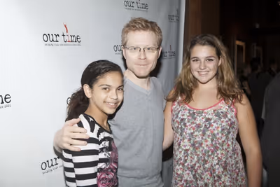 Anthony Rapp and the "Our Time" kids
 Photo