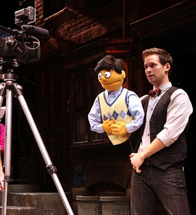 Jed Resnick & Princeton - filming a PSA in support of the Public Broadcasting System Photo