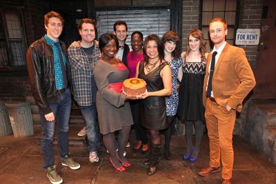 The cast of 'Avenue Q' (L to R) Darren Bluestone, Nicholas Kohn, Danielle K. Thomas,  Photo