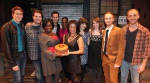 The cast of 'Avenue Q' (L to R) Darren Bluestone, Nicholas Kohn, Danielle K. Thomas, Jed Resnick, Robin S. Walker, Hazel Anne Raymundo, Veronica Kuehn, Kexy Fridell, Rob Morrison and Michael Liscio Jr. celebrating their 3rd Anniversary Off-Broadway at T @ BroadwayWorld The cast of 'Avenue Q' (L to R) Darren Bluestone, Nicholas Kohn, Danielle K. Thomas, Photo