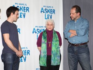 Ari Brand, Chaim Potok's widow Adena Potok @ BroadwayWorld Ari Brand, Chaim Potok's widow Adena Potok Photo