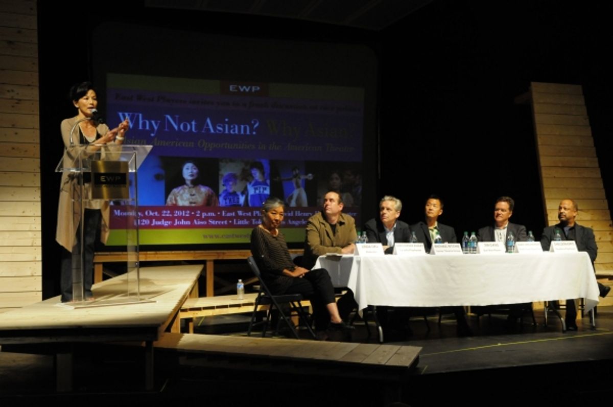 Tomita; Moderator Linda Oku; Artistic Directors Christopher Ashley/La Jolla  Playhouse, Michael Ritchie/Center Theatre Group, Tim Dang/East West Players, Marc Masterson/South  Coast Repertory, Sheldon Epps/Pasadena Playhouse at 