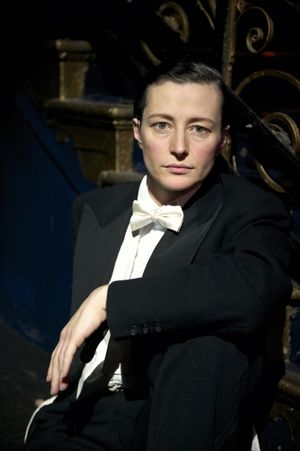 Anna Francolini as Count Victor Grazinski/Victoria Grant in Victor/Victoria, opening at Southwark Playhouse on October 25. Photographed by Annabel Vere @ BroadwayWorld Anna Francolini as Count Victor Grazinski/Victoria Grant in Victor/Victoria, opening Photo