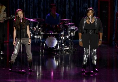 Melissa Benoist, Alex Newell Photo