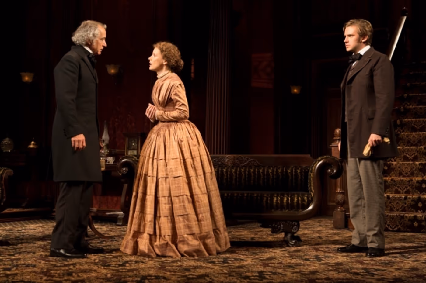 Photo Coverage: First Look at Jessica Chastain, Dan Stevens, and David Strathairn in THE HEIRESS! Image