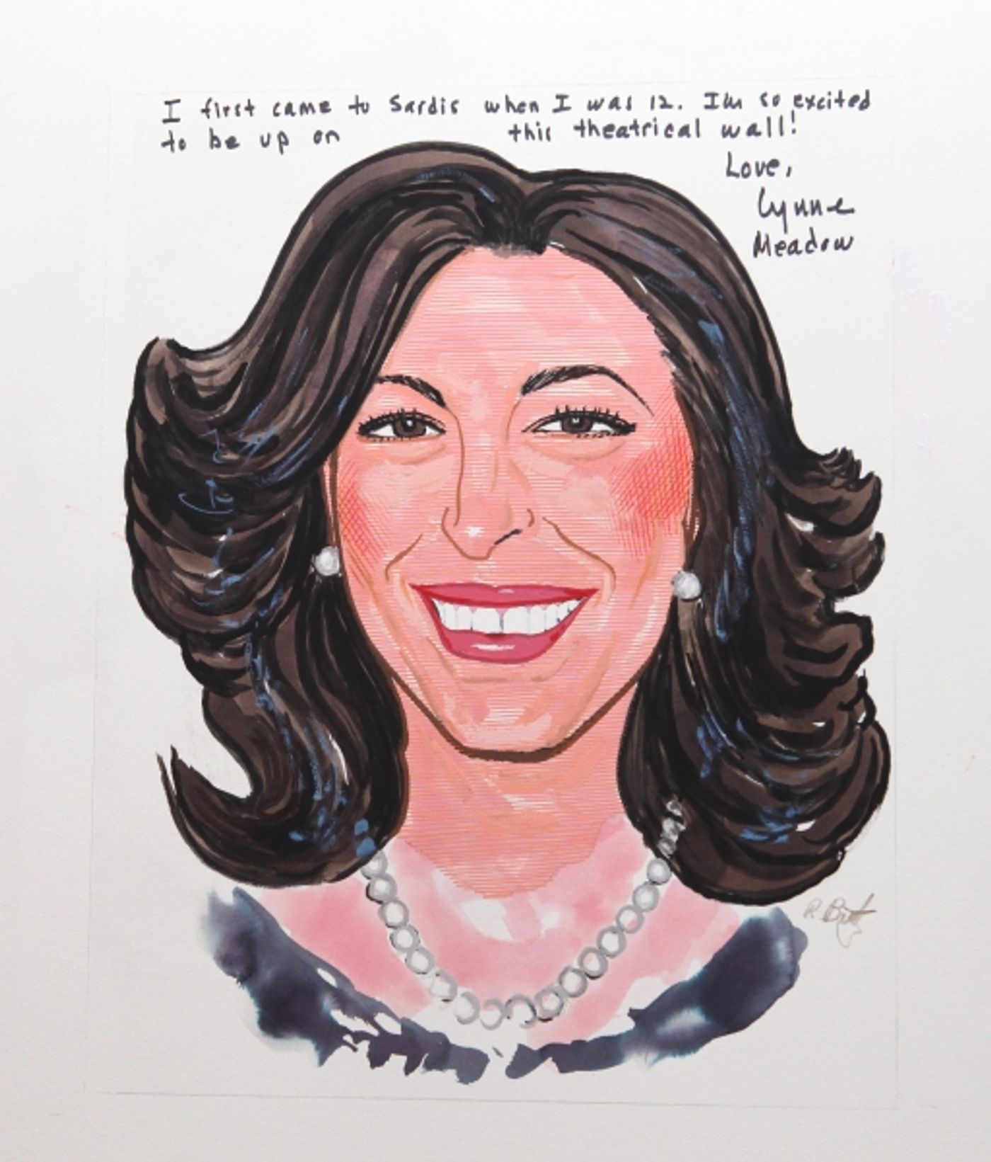 Photo Coverage: Manhattan Theatre Club Artistic Director Lynne Meadow Receives Sardi's Caricature  Image