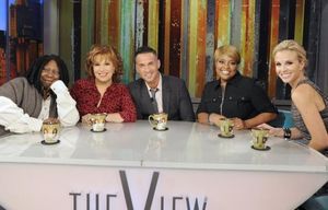 WHOOPI GOLDBERG, JOY BEHAR, MIKE SORRENTINO, SHERRI SHEPHERD, ELISABETH HASSELBECK    Photo