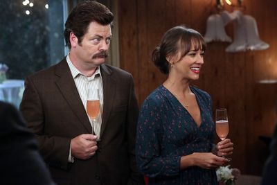 Nick Offerman, Rashida Jones Photo