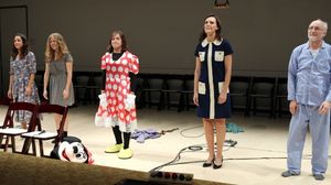 Curtain Call: Merritt Janson, Lisa Joyce, Rob Campbell, Christina Rouner & Michael Ru Photo