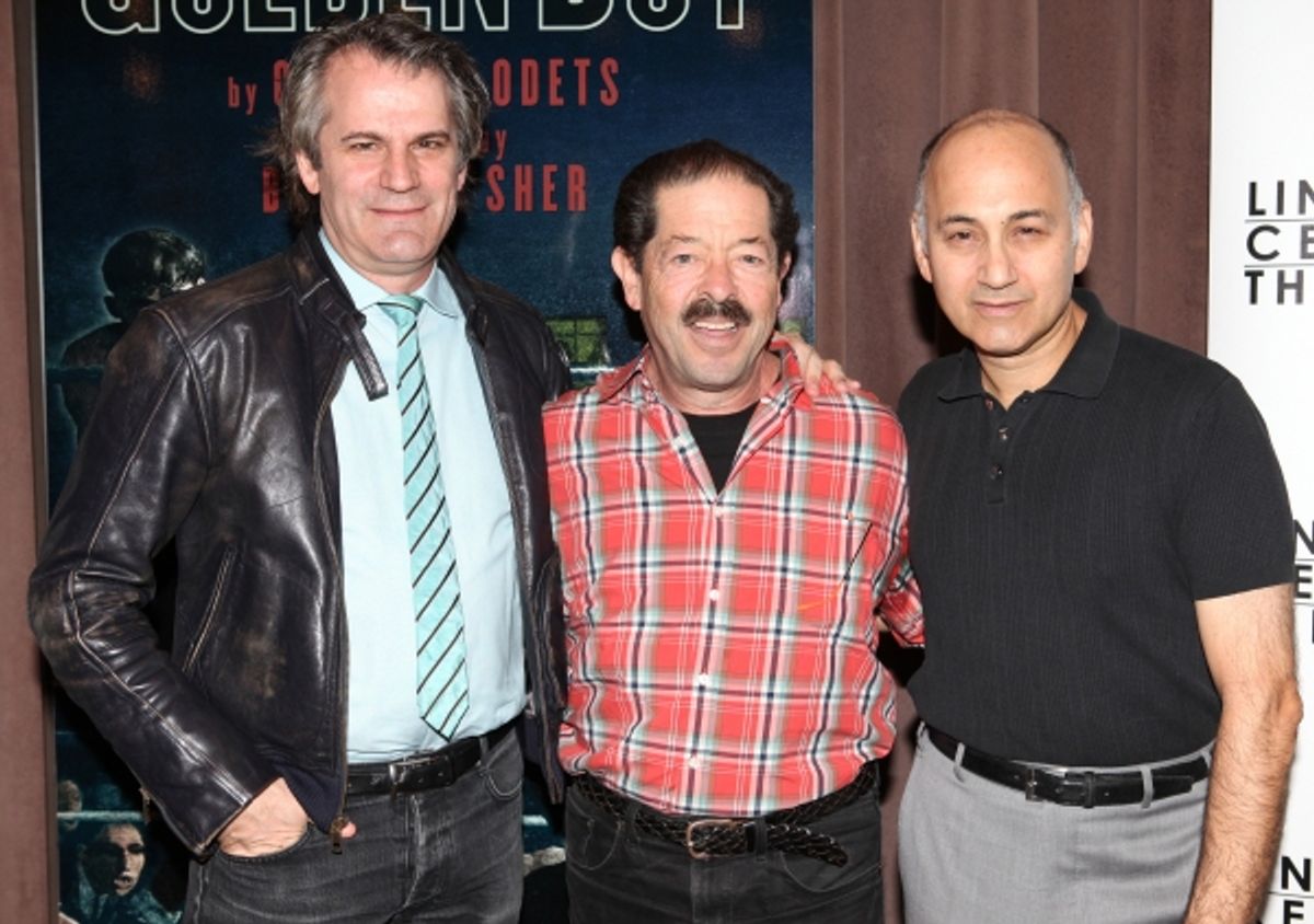 Director Bartlett Sher and actors Jonathan Hadary and Ned Eisenberg  at 