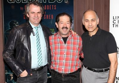 Director Bartlett Sher and actors Jonathan Hadary and Ned Eisenberg  Photo