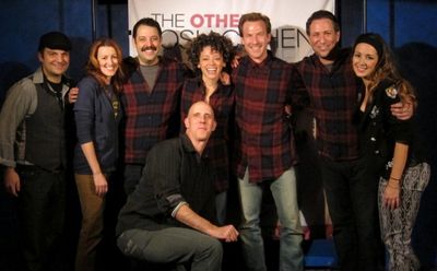 Marcy Harriell and Robert Harriell with cast Photo