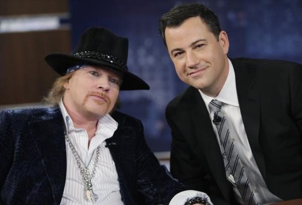 AXL ROSE, JIMMY KIMMEL   Photo
