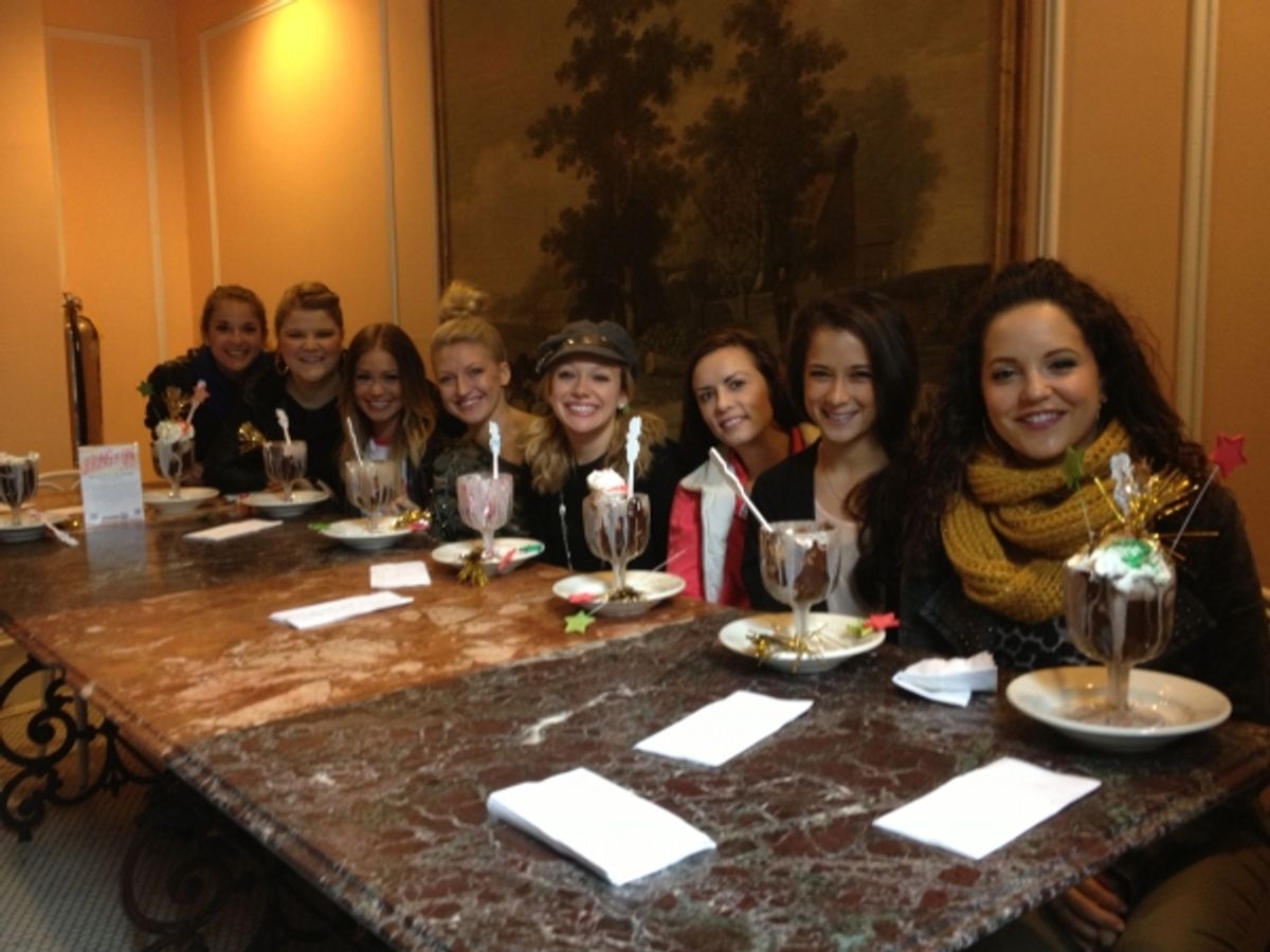 Danielle Carlacci, Ryann Redmond (Bridget), Elle McLemore (Eva), Brooklyn Freitag, Courtney Corbeille, Billie Sue Roe, Lauren Whitt and Janet Krupin  at 