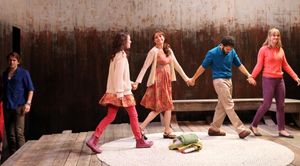 Curtain Call: McCaleb Burnett, Samantha Soule, Karen Allen, Carlo Alban and Maren Bus Photo