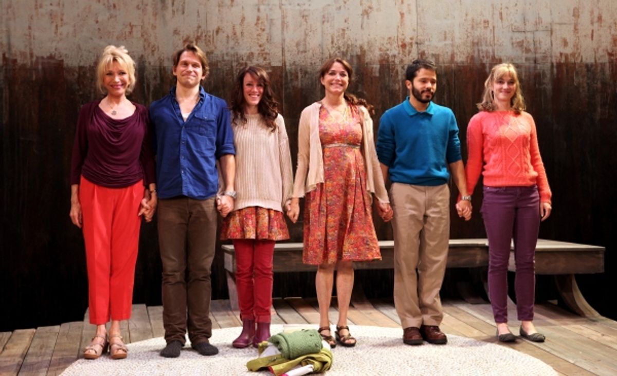 Curtain Call: Pamela Shaw, McCaleb Burnett, Samantha Soule, Karen Allen, Carlo Alban and Maren Bush
 at 