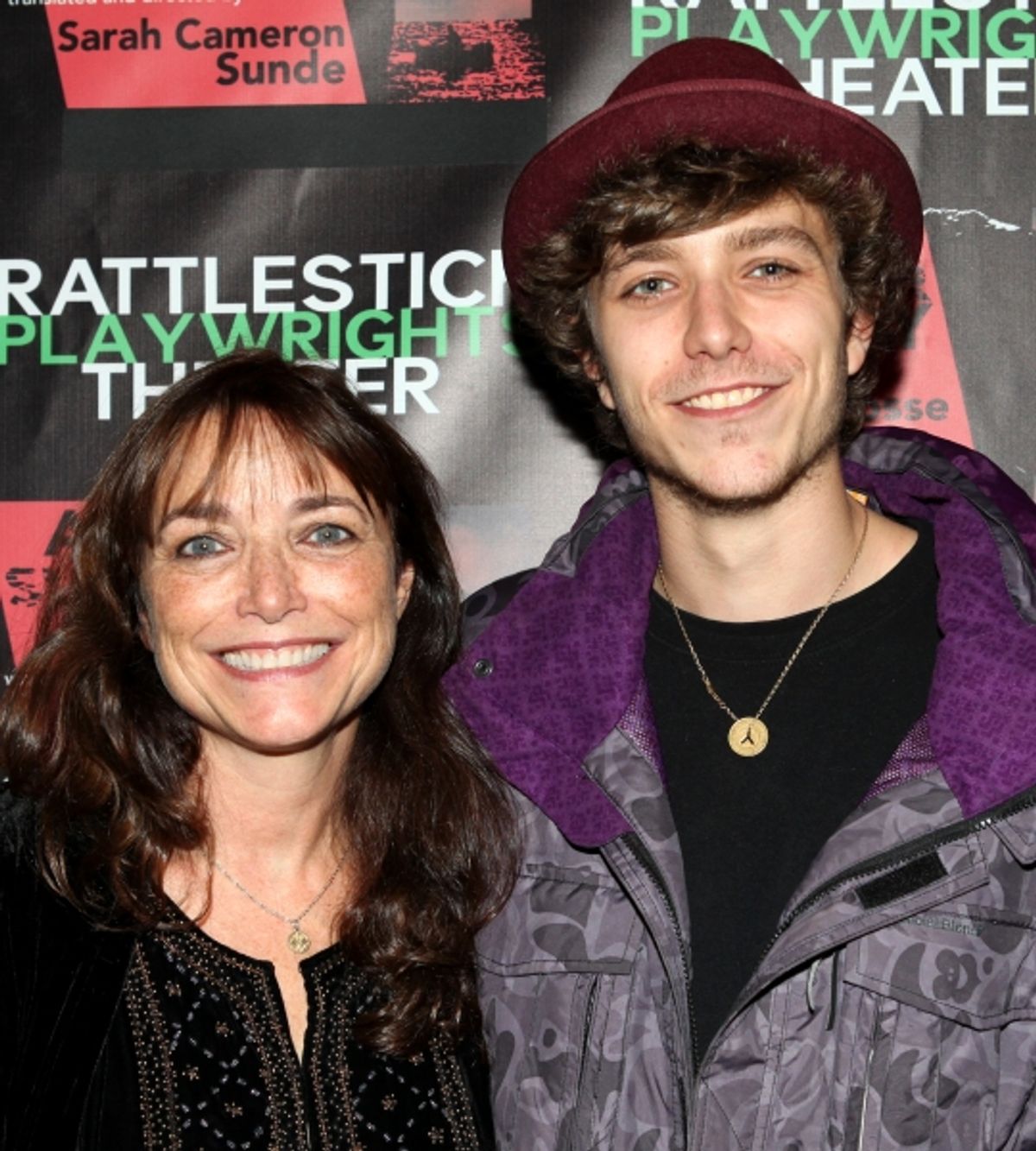 Karen Allen with her son, Nick Browne
 at 