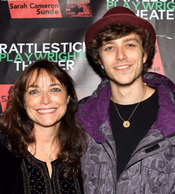 Karen Allen with her son, Nick Browne
 Photo