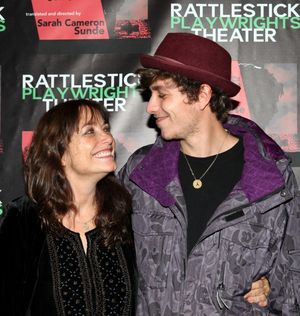 Karen Allen with her son, Nick Browne
 Photo