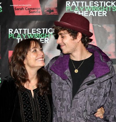 Karen Allen with her son, Nick Browne
 Photo