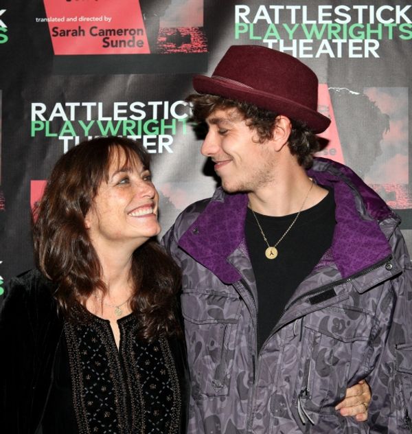 Karen Allen with her son, Nick Browne
 Photo