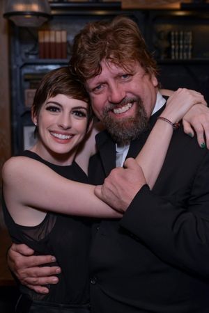 Anne Hathaway and Artistic Director Oskar Eustis Photo