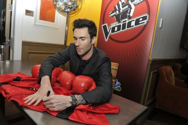 Photo Flash: Adam Levine Stops by NY Screening of THE VOICE  Image