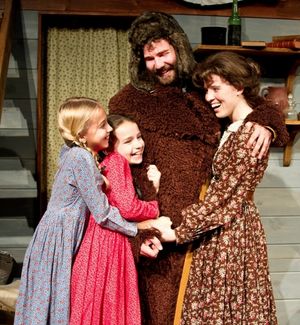 Lauren Danielle Gabby as Mary Ingalls, Avi Gedler as Laura Ingalls, Spencer Gilbert as Pa (Charles Ingalls), and Katy Merriman as Ma (Caroline Ingalls) @ BroadwayWorld Lauren Danielle Gabby as Mary Ingalls, Avi Gedler as Laura Ingalls, Spencer Gilbert a Photo