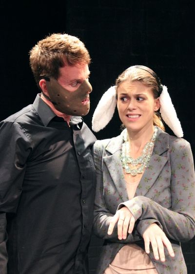 Chad Allen and Lindsay Shaw at Silence! The Musical. Photo