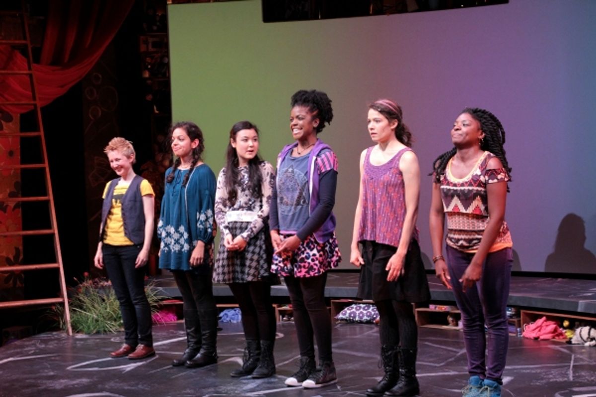 Emily S. Grosland, Sade Namei, Olivia Oguma, Ashley Bryant, Molly Carden, Joaquina Kalukango at 