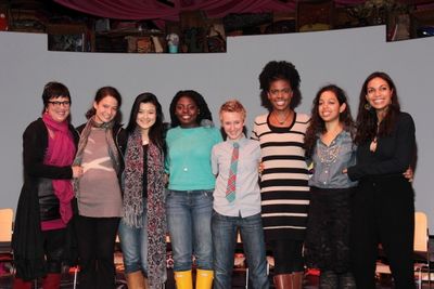 Eve Ensler, Molly Carden, Olivia Oguma, Joaquina Kalukango, Emily S. Grosland, Ashley Photo