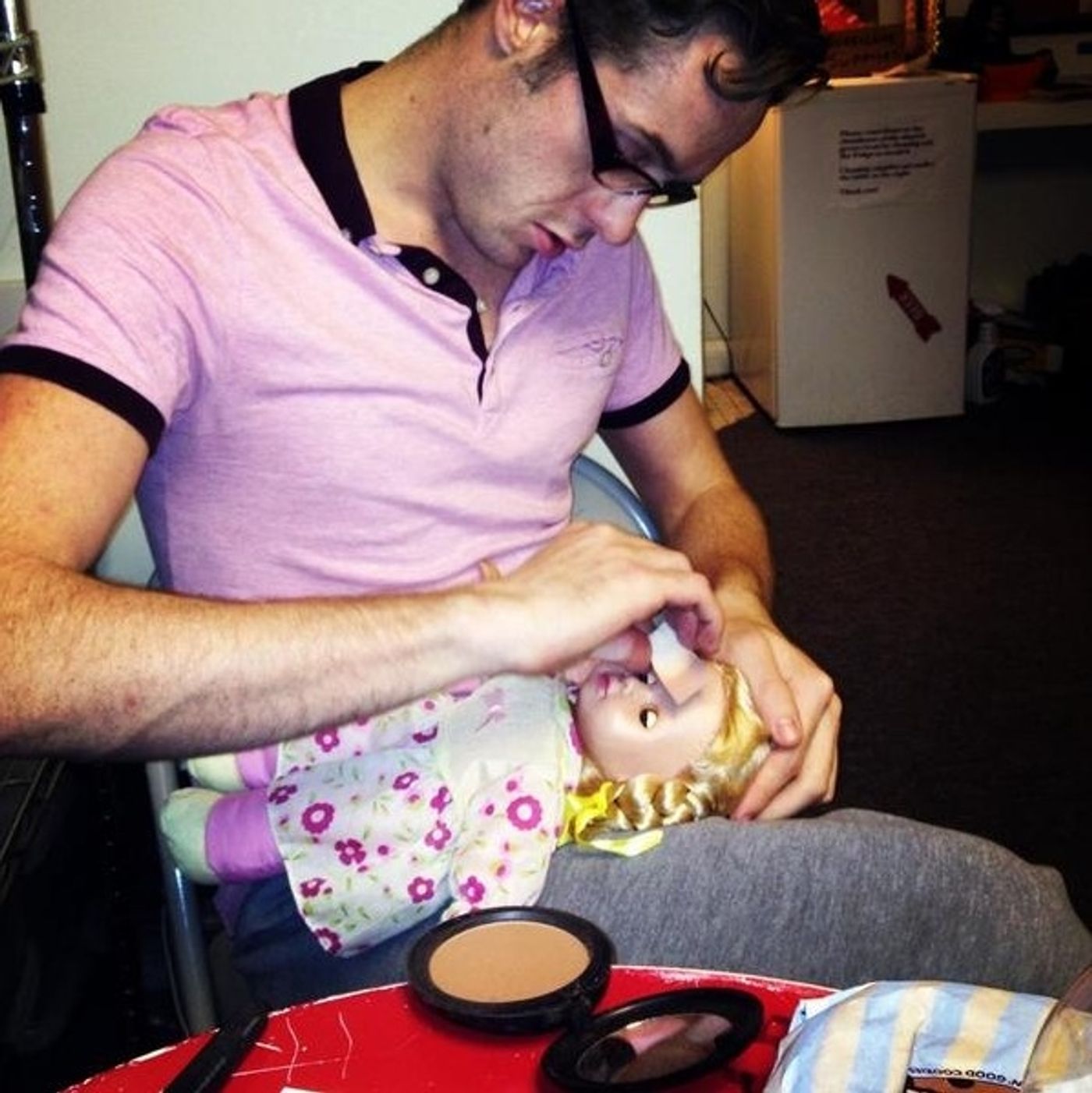 Photo Flash: Saturday Intermission Pics, Oct 27 - EVITA Reveals SIP Contest Winner, ONCE's Theatre Dog and More! Photo Flash: Saturday Intermission Pics, Oct 27 - EVITA Reveals SIP Contest Winner, ONCE's Theatre Dog and More! Image