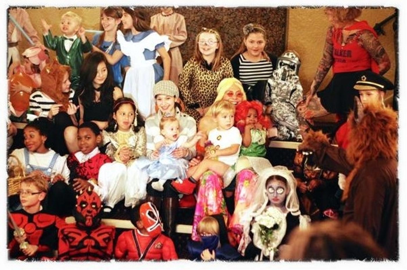 Photo Flash: Saturday Intermission Pics, Oct 27 - Part 2 - Trick-or-Treaters Backstage at NEWSIES and More!  Image