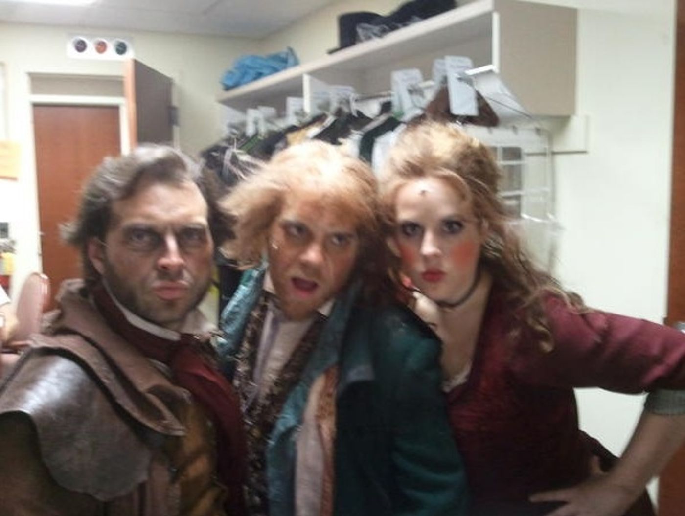 Photo Flash: Saturday Intermission Pics, Oct 27 - Part 2 - Trick-or-Treaters Backstage at NEWSIES and More!  Image