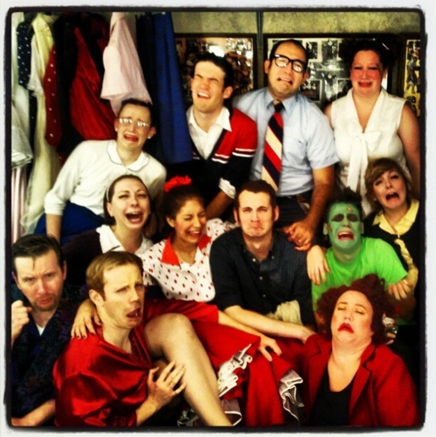 Photo Flash: Saturday Intermission Pics, Oct 27 - Part 2 - Trick-or-Treaters Backstage at NEWSIES and More!  Image