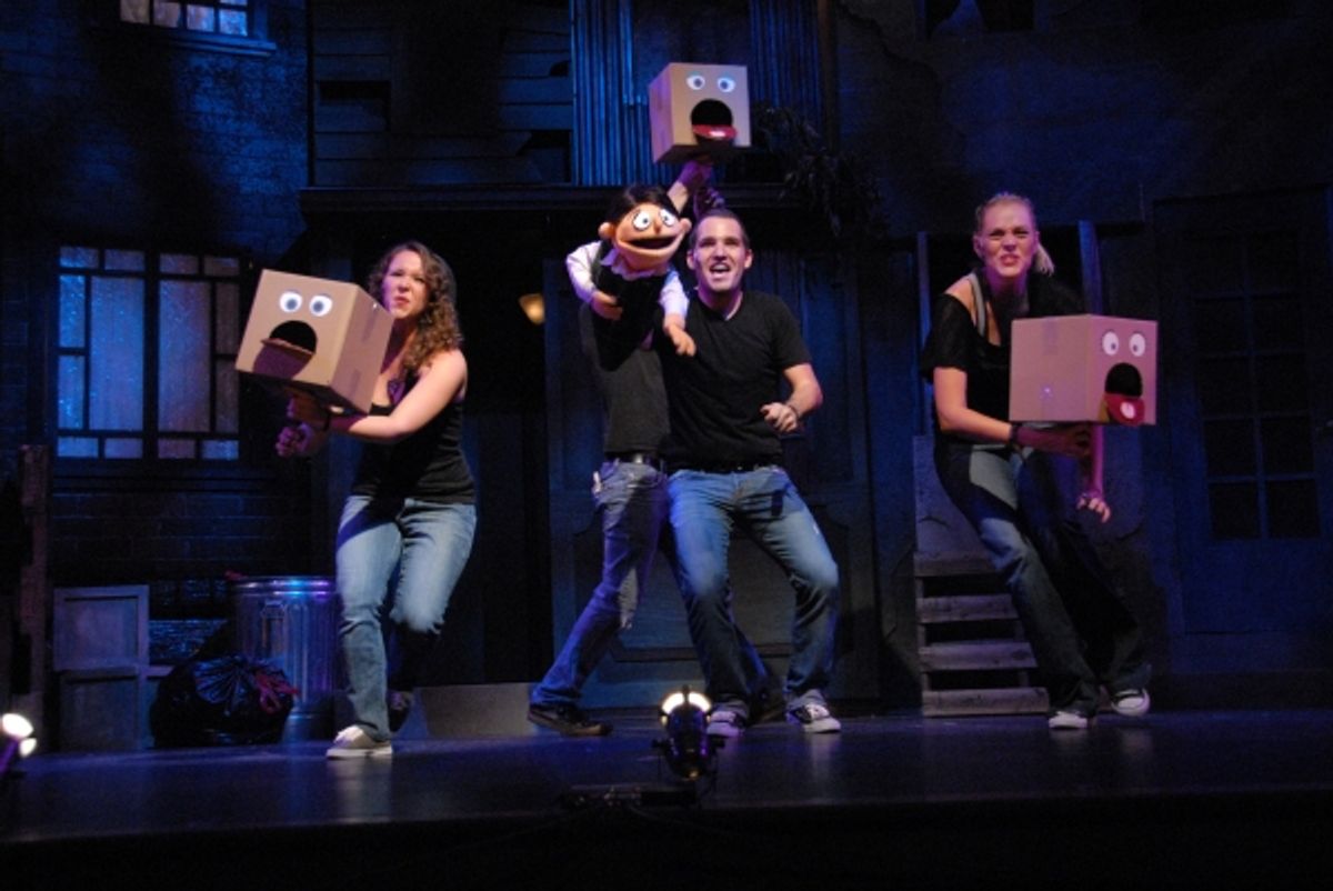 Courtney Poston, Mike Westrich as Princeton and Nicole Piro. Photo Credit: Gemma Bramham at 