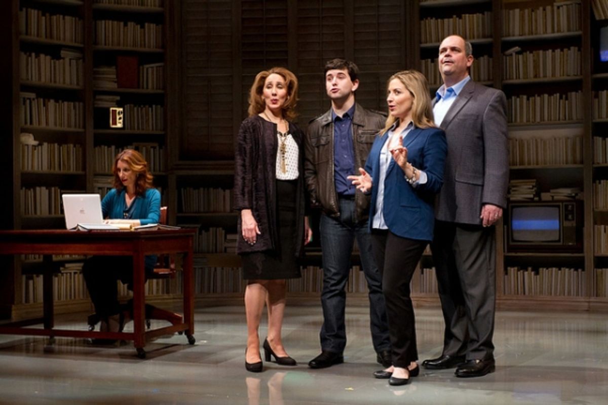 Nancy Balbirer, Joanna Glushak, Alex Brightman, Donna Vivino, and Brad Oscar at 