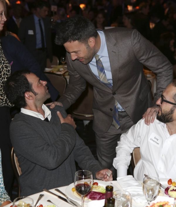 From left, actors Rory Cochrane and Ben Affleck, Career Achievement Award winner talk Photo