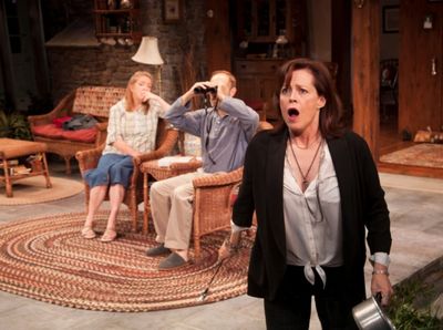 Sigourney Weaver (foreground) with Kristine Nielsen and David Hyde Pierce Photo
