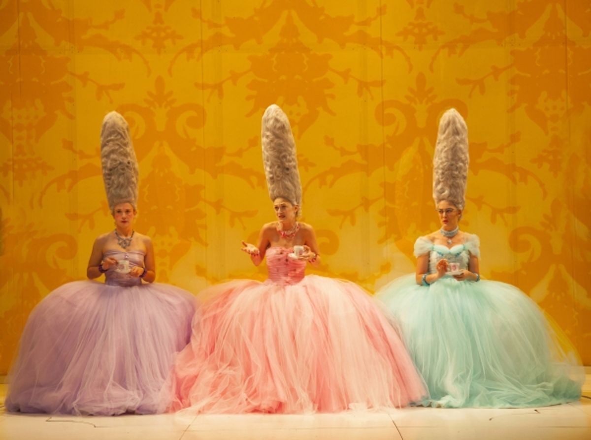 Hannah Cabell, Marin Ireland, and Polly Lee at 