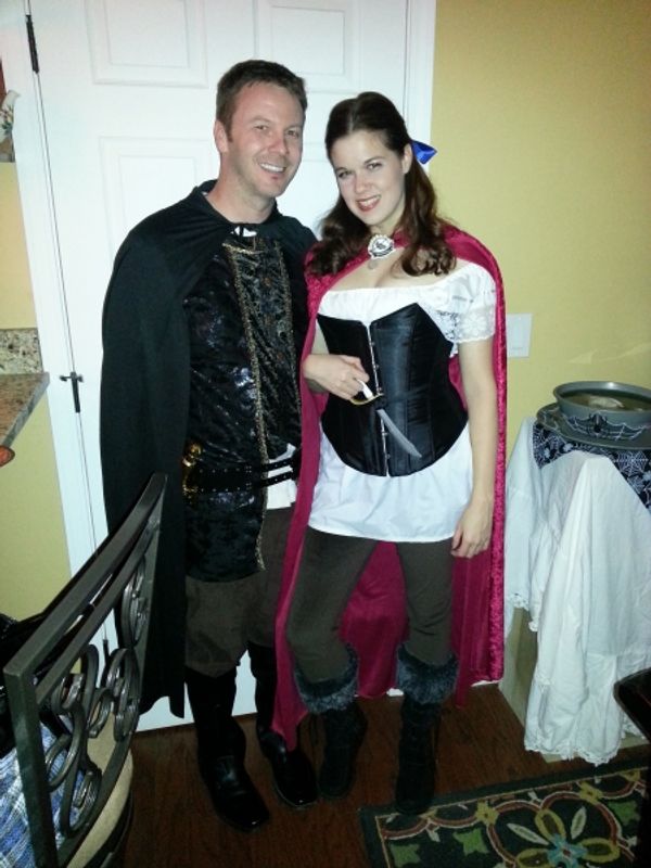 Jeff Ward and Angela Gimlin, as Prince Charming and Snow White, naturally Photo