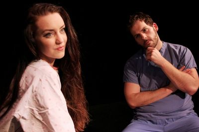 Britta Peele and Jamen Spitzer appear as Annie and Dr. Harris Photo