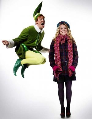 Buddy (Matt Owen) and Jovie (Kendra Kassebaum) in ELF Photo
